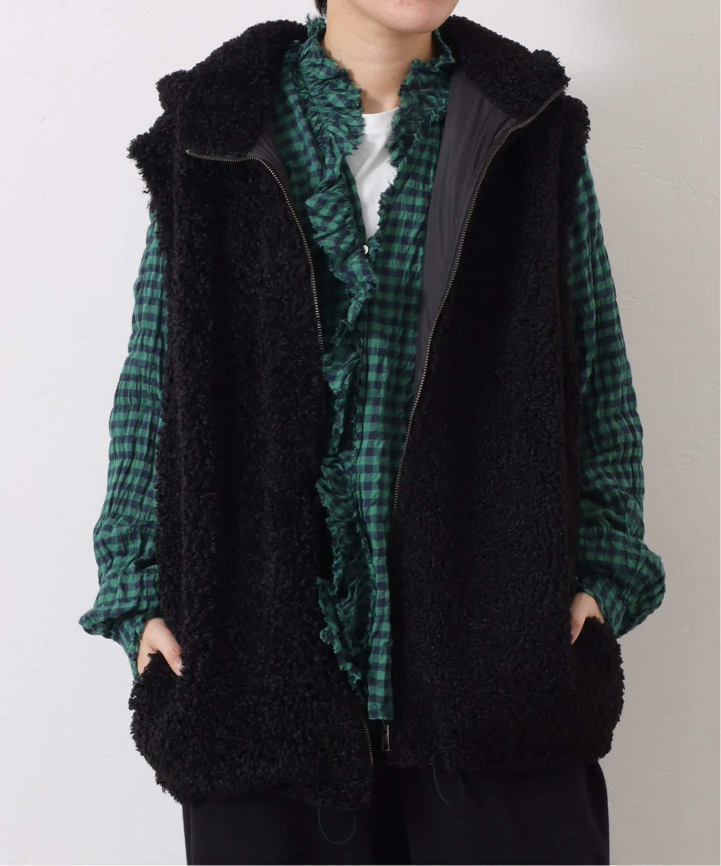 ボア フードベスト（ベスト）｜journal standard luxe（ジャーナル