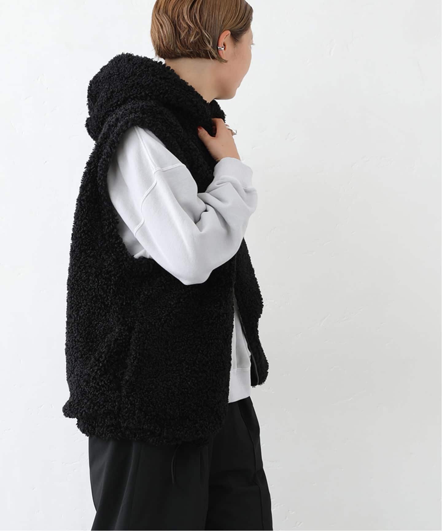 ジャーナルスタンダードラックス　ボアフードベスト ボア フードベスト（ベスト）｜journal standard luxe（ジャーナル