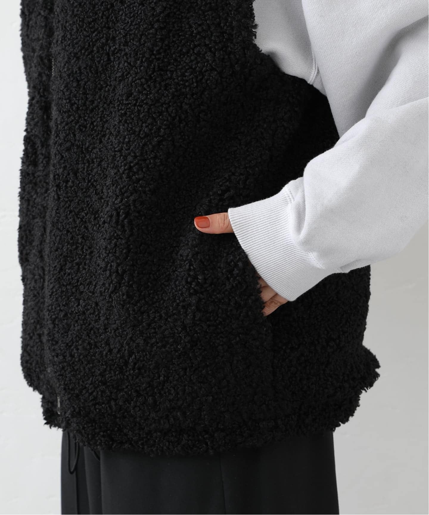 ボア フードベスト（ベスト）｜journal standard luxe（ジャーナル