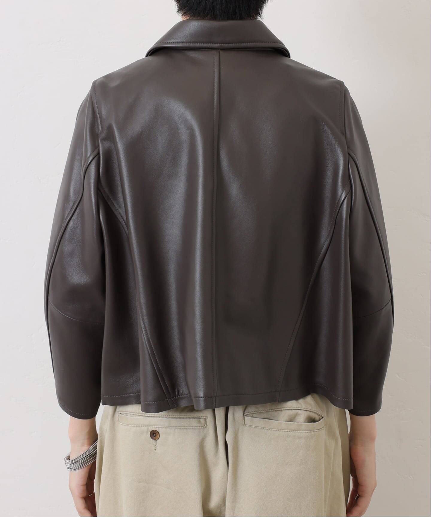 journal standard luxe レザーショートライダースジャケット 予約》レザー ショートライダースジャケット（レザージャケット