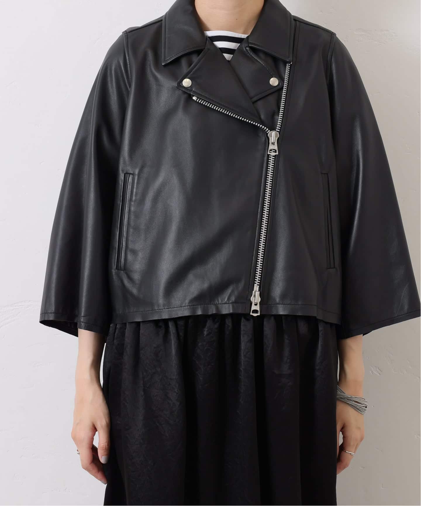 JOURNAL STANDARD ブラック シングルライダースジャケット JOURNAL STANDARD ブラック シングルライダースジャケット