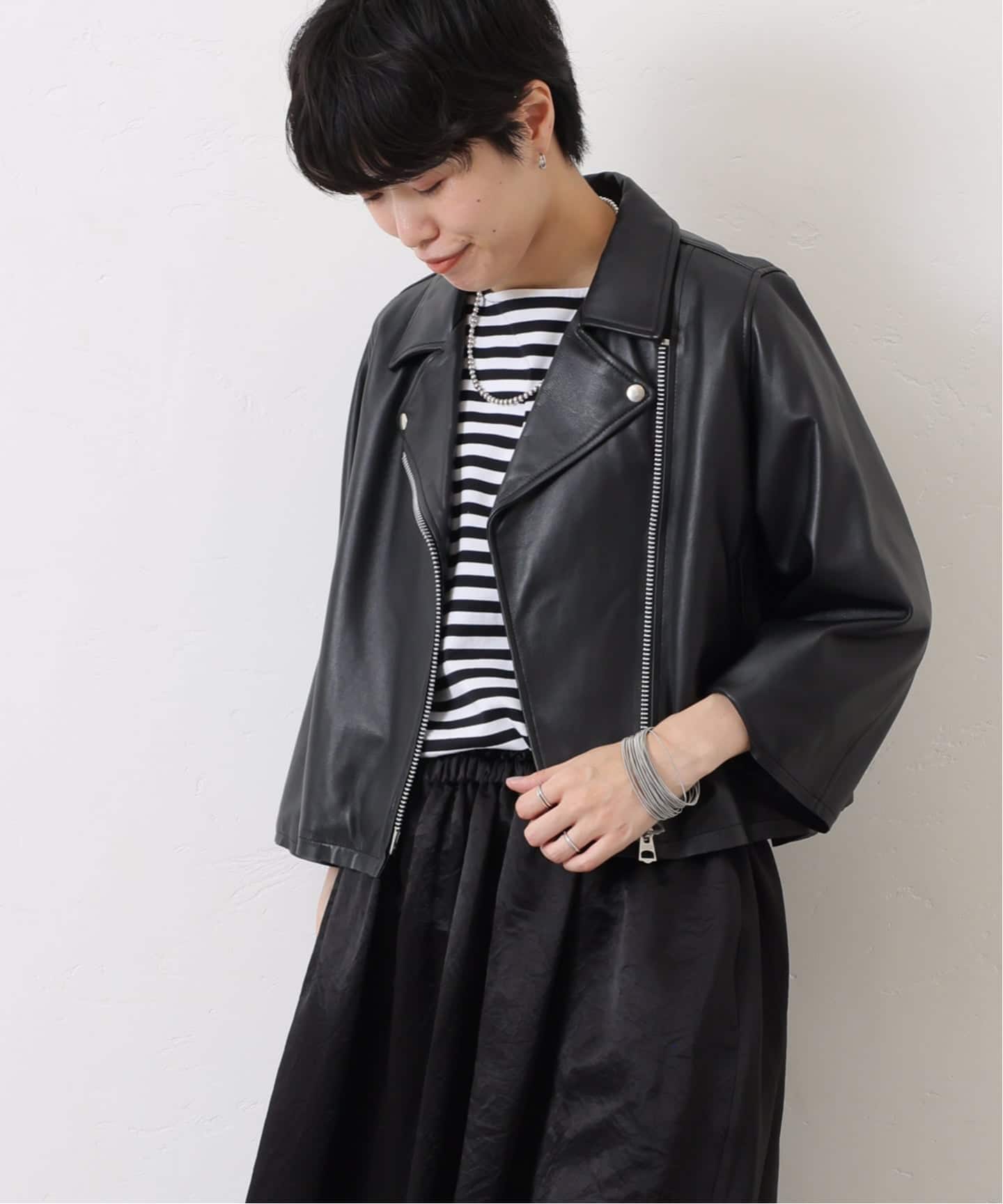 追加予約》レザー ショートライダースジャケット（レザージャケット