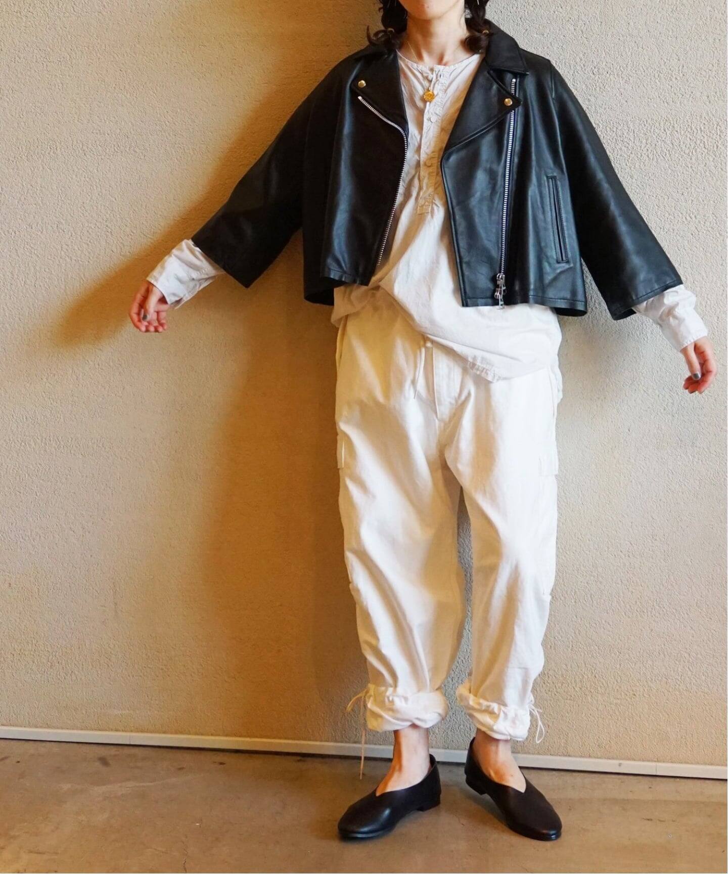 追加》レザー ショートライダースジャケット（レザージャケット