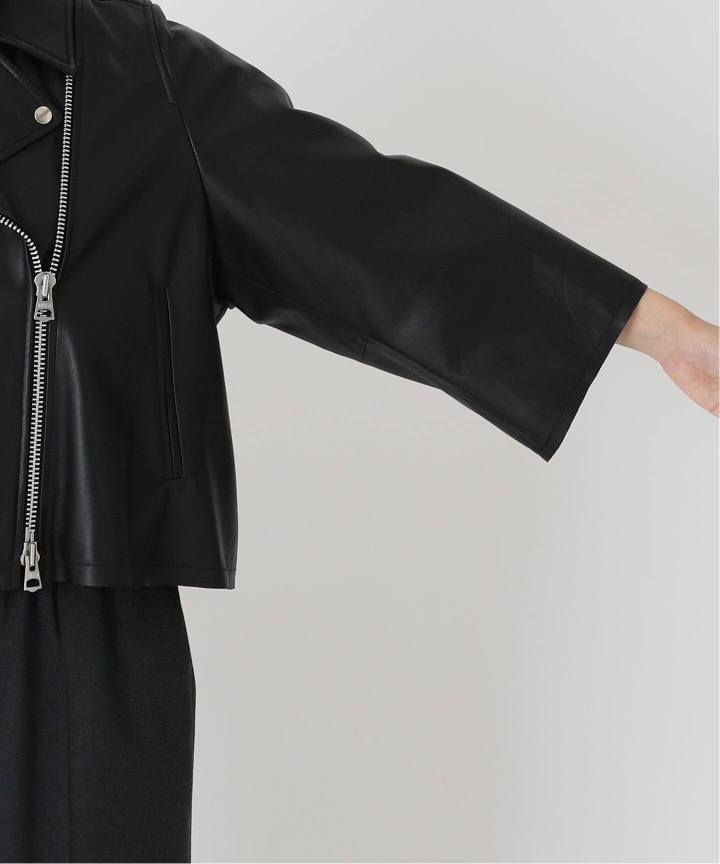 追加》レザー ショートライダースジャケット（レザージャケット