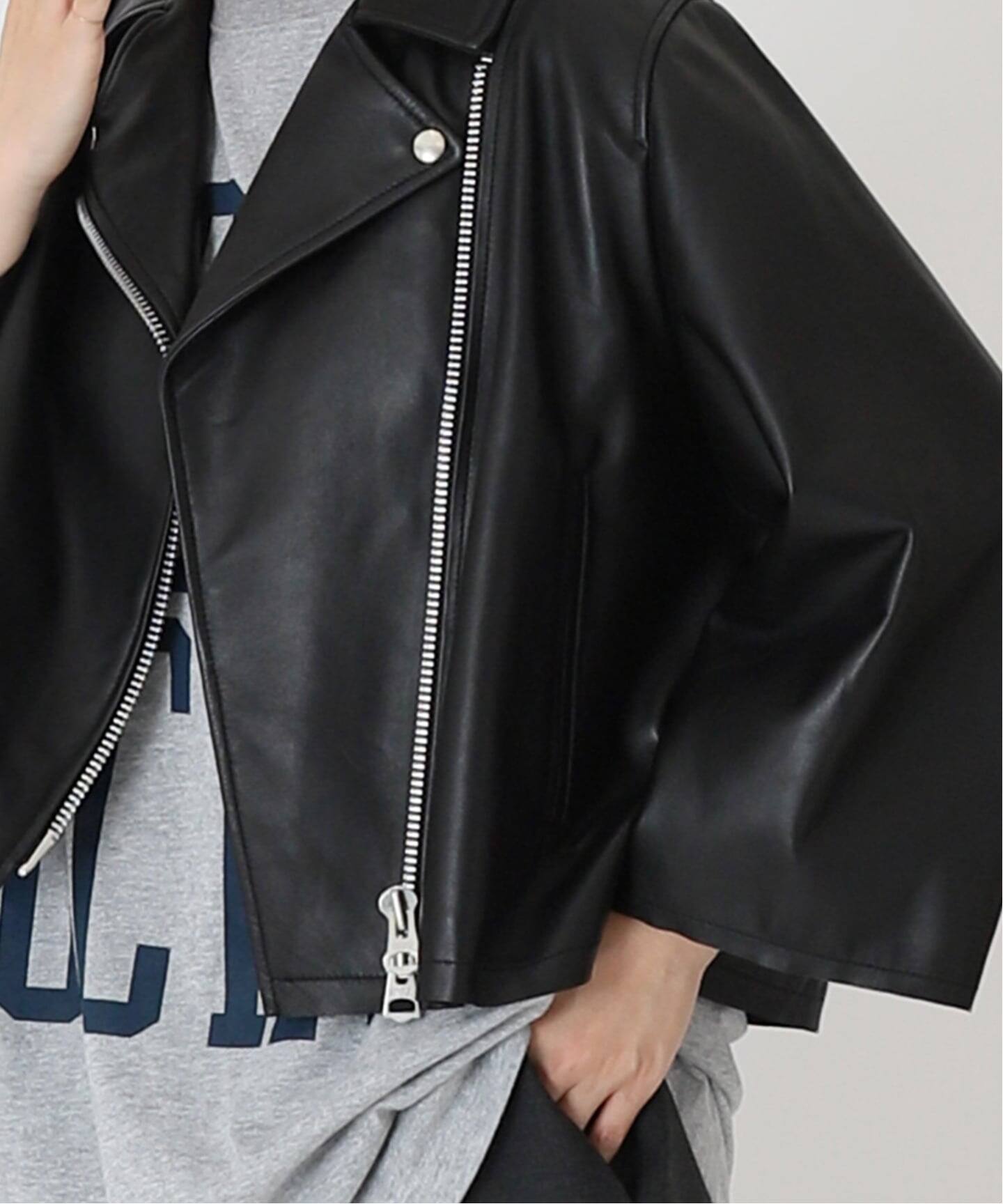 追加予約》レザー ショートライダースジャケット（レザージャケット