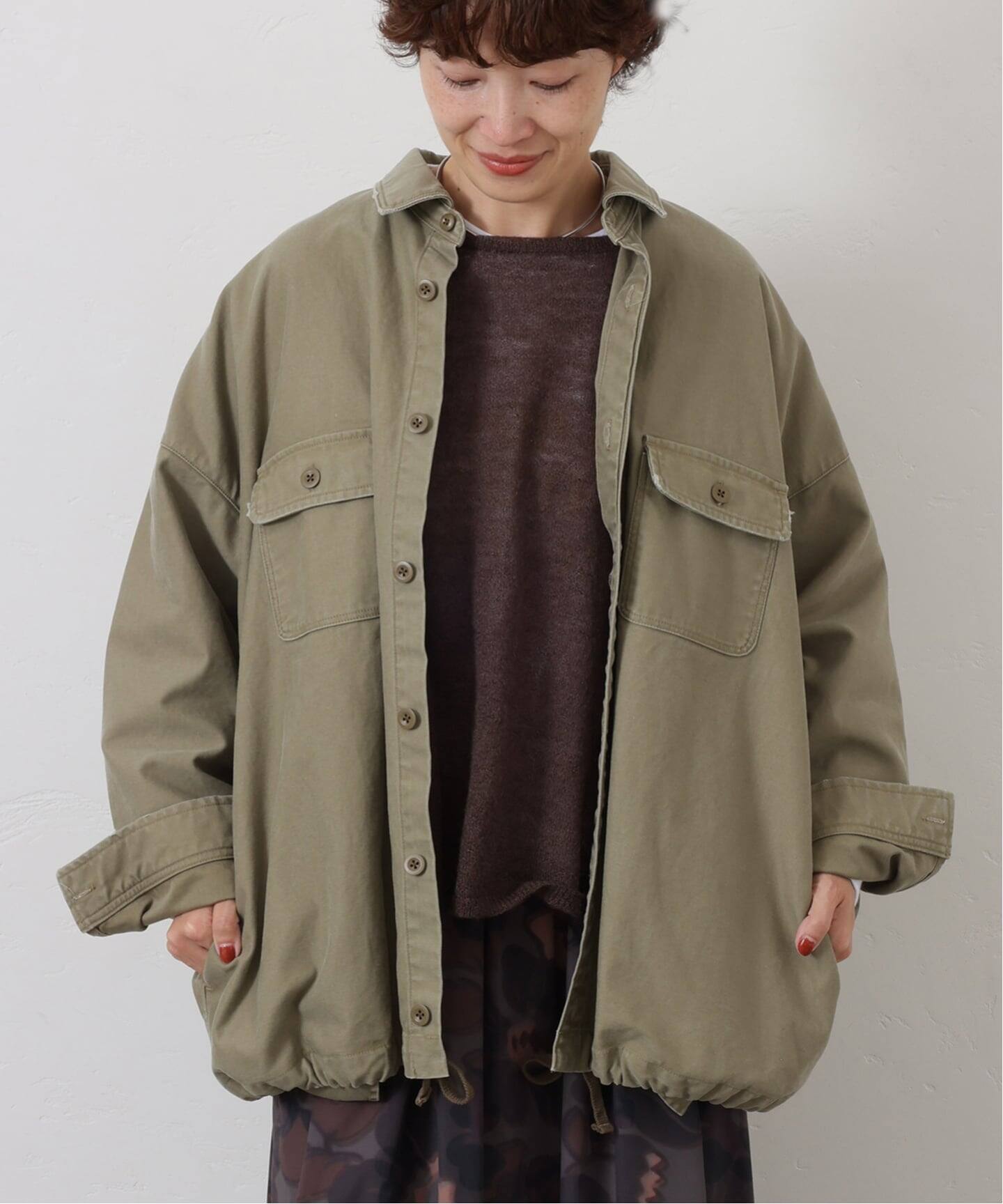 ジャーナルスタンダードラックス　バックサテンシャツブルゾン　美品 バックサテンCPOシャツブルゾン（その他ブルゾン／アウター