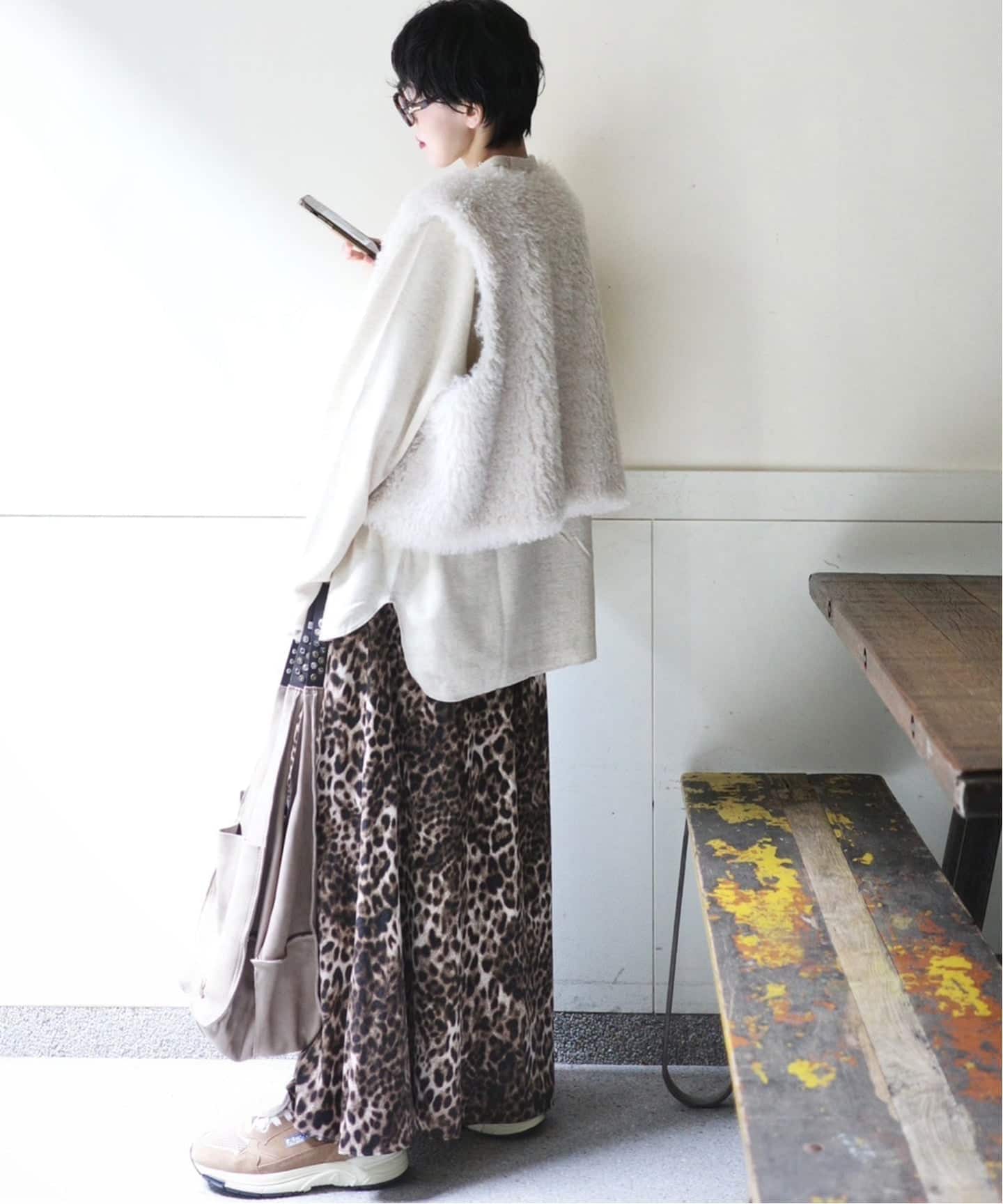 カーリーショートベスト（ベスト）｜journal standard luxe