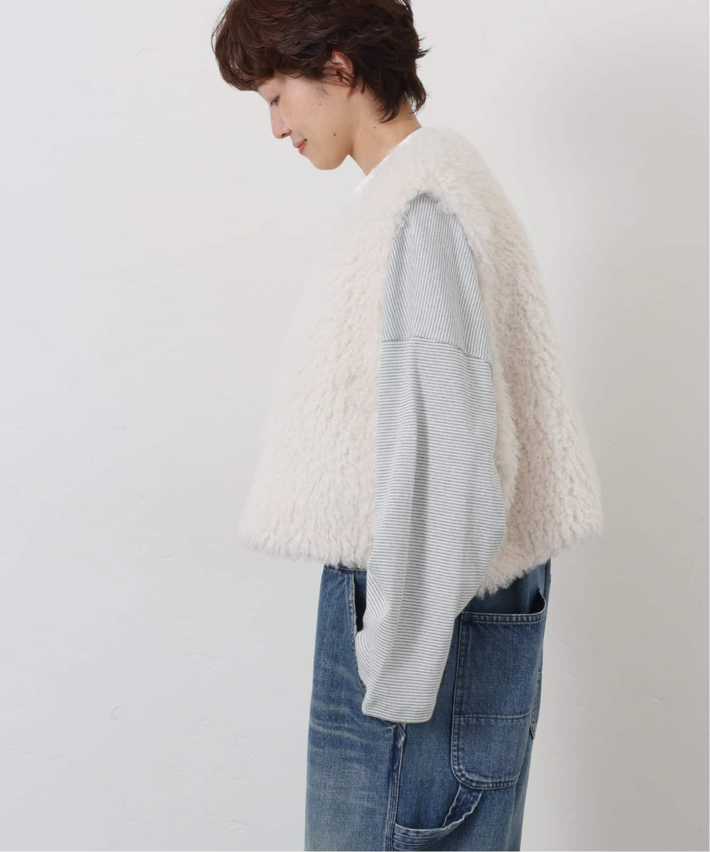 カーリーショートベスト（ベスト）｜journal standard luxe