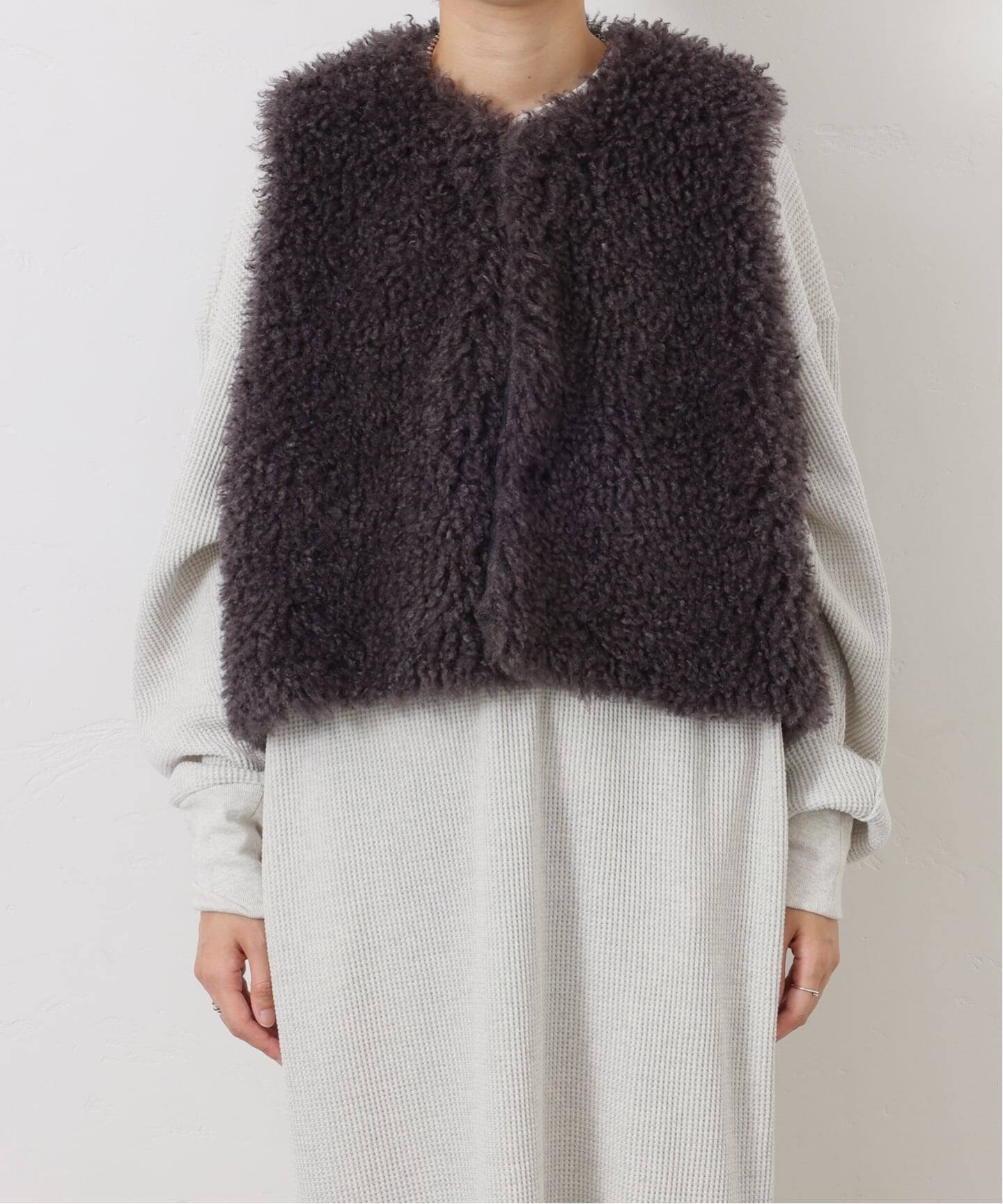 カーリーショートベスト（ベスト）｜journal standard luxe
