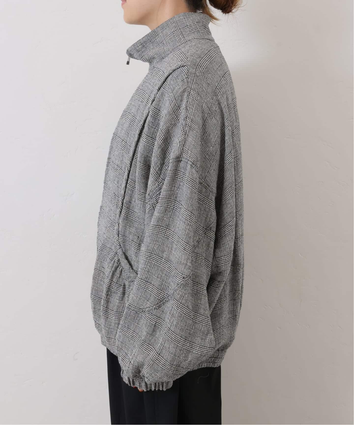 2024AW journal standard luxe タフタヨークブルゾン 予約》シルクMIXチェックブルゾン（その他ブルゾン／アウター