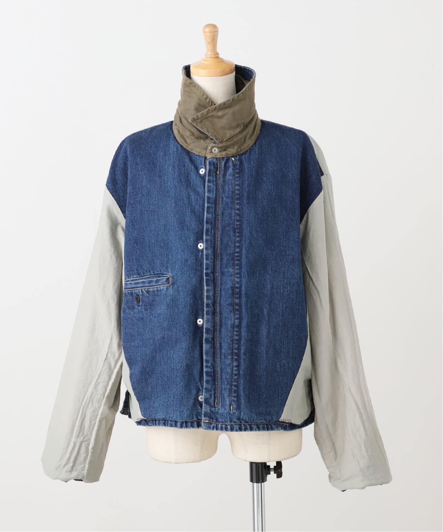 ES:S】 WIDE BODY SHORT BLOUSON with BELT（デニムジャケット