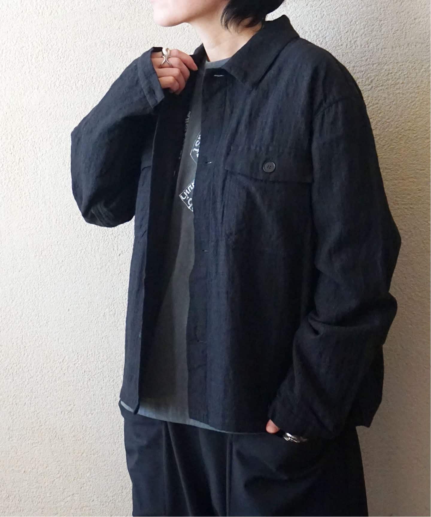 maison de soill homme】 BOILED WOOL/LINEN PLAIN WOR（その他