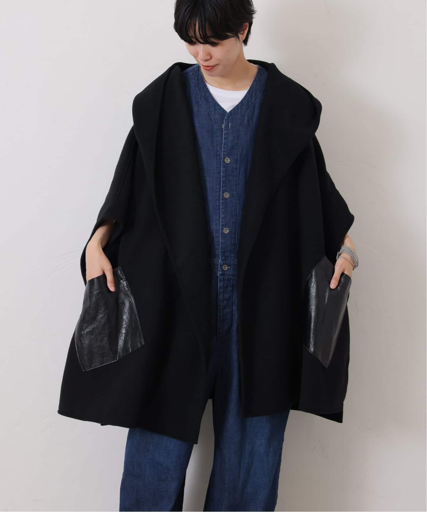 【COGTHEBIGSMOKE】 GITTY HOODED CAPE 予約》【COGTHEBIGSMOKE】 HOODED CAPE(ポンチョ・マント