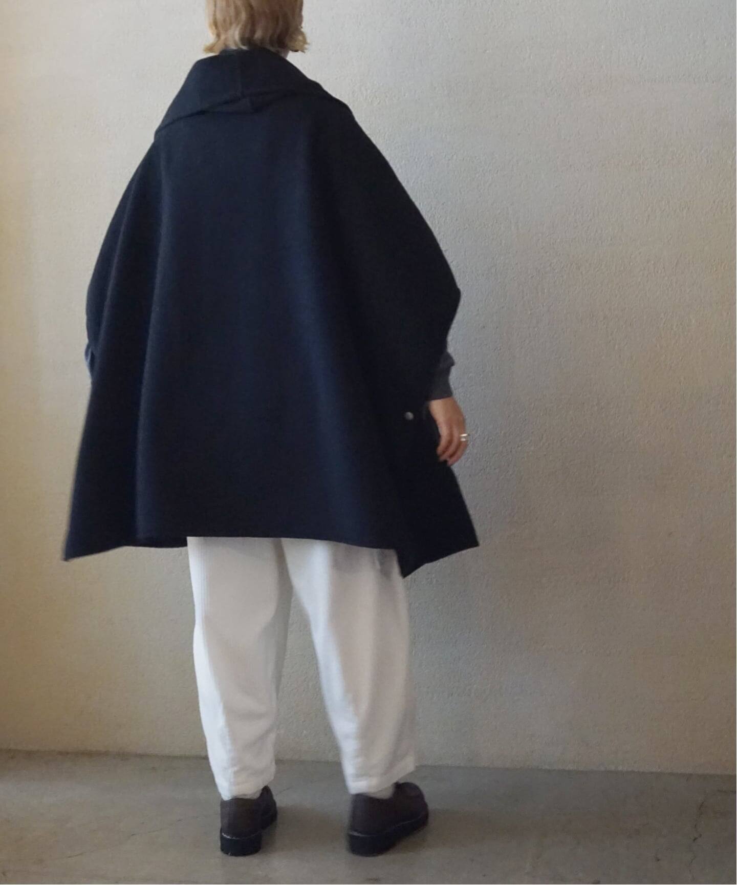 【COGTHEBIGSMOKE】 GITTY HOODED CAPE GITTY HOODED CAPE, フード付きケープ, ポンチョ, 日本製