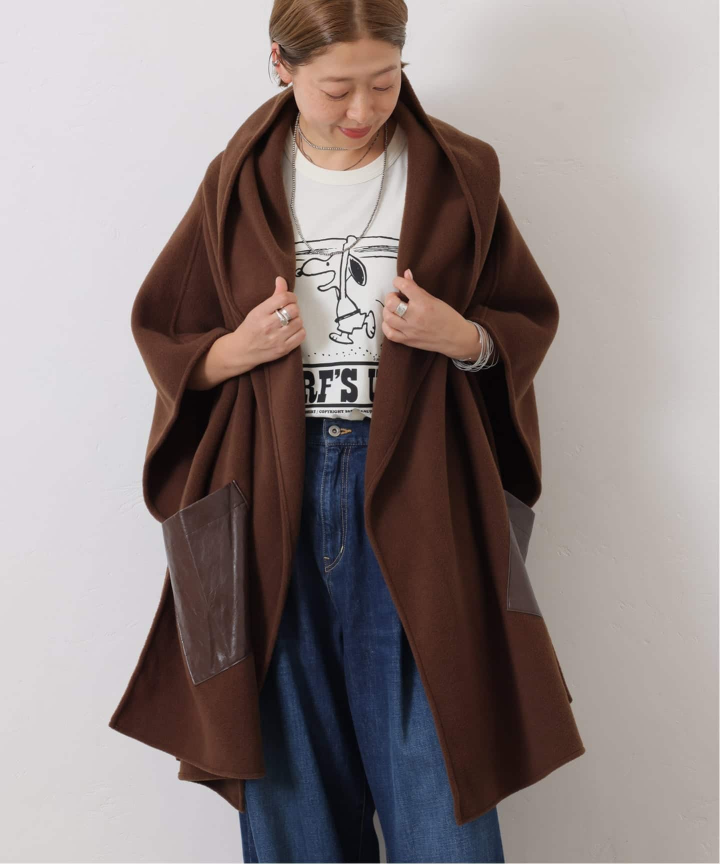 COGTHEBIGSMOKE】GITTY HOODED CAPE（ポンチョ・マント