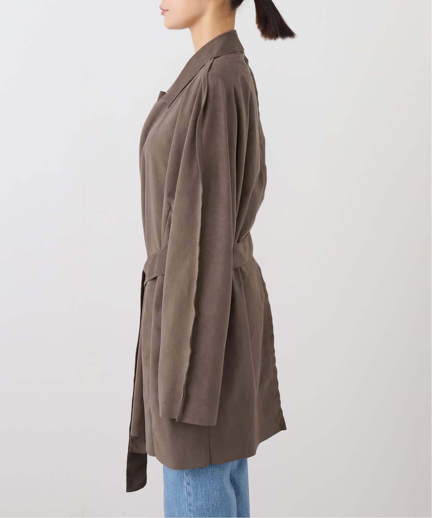 seya.】VEGETAL DRAPED GOWN /ULTRASUEDE（その他ブルゾン／アウター