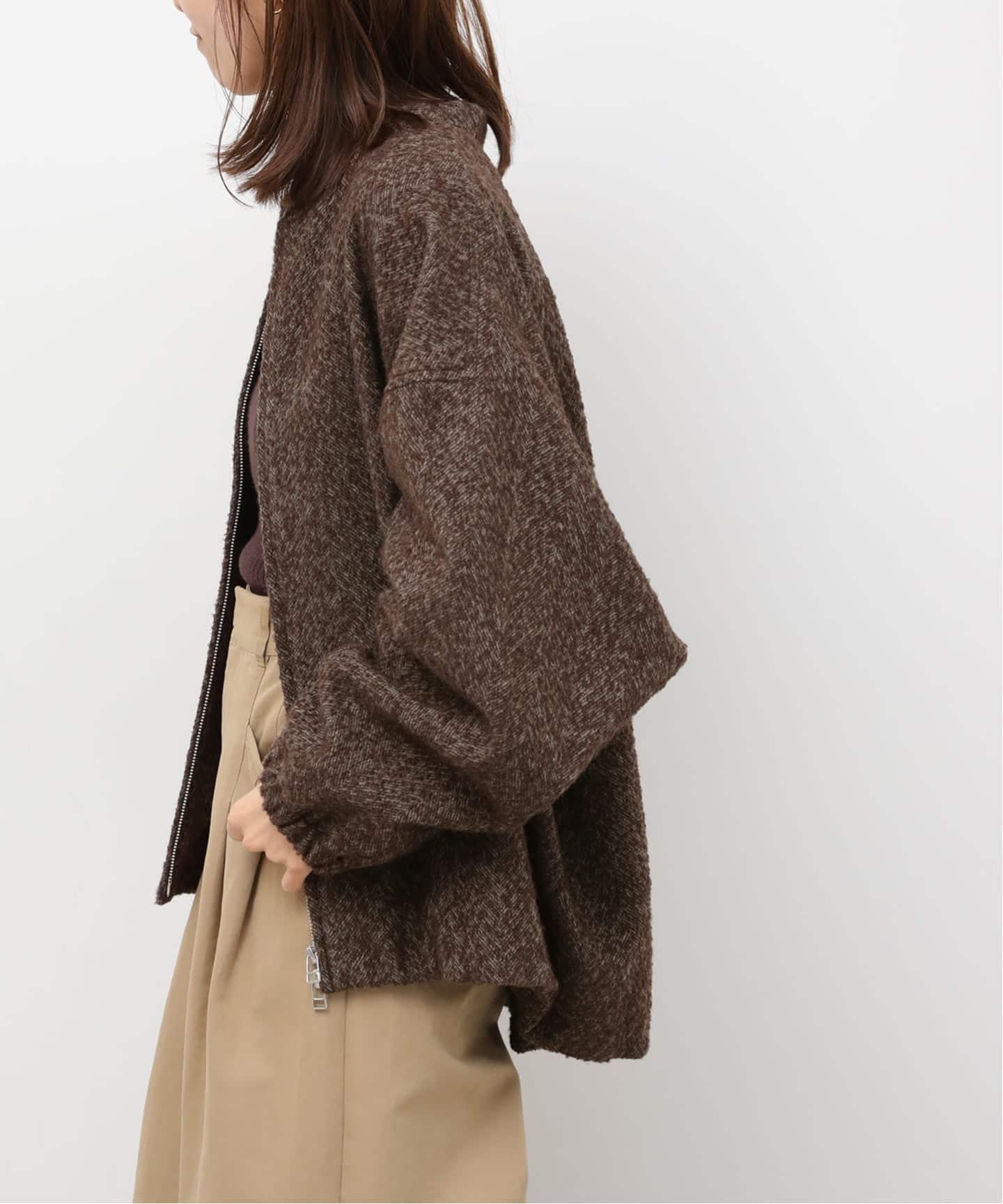 尾州ウールヘリンボンジップブルゾン（その他ブルゾン／アウター