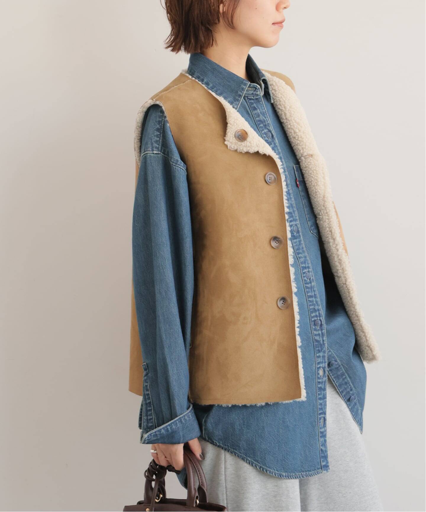 リバーシブルフェイクムートンベスト（ベスト）｜JOURNAL STANDARD