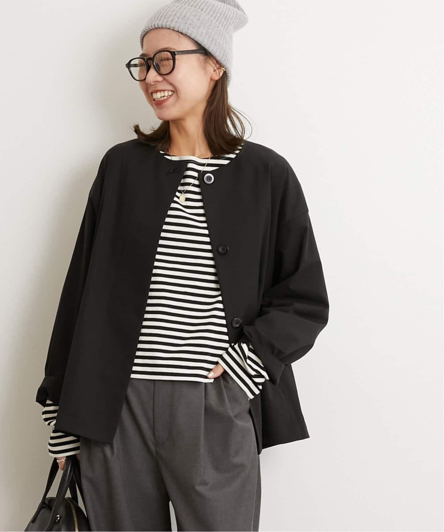 追加》撥水【SPENSIERATO】クルーネックコクーンブルゾン（その他