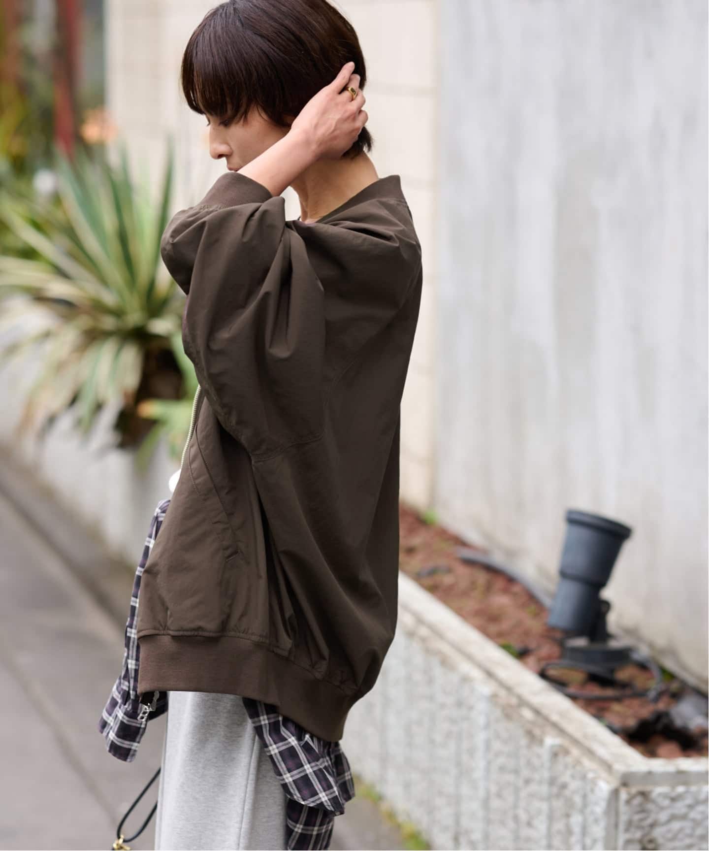 relumeウォッシャブルナイロンダブルジップMA-1 JOURNAL STANDARD relume｜《追加》[手洗い可]ウォッシャブルナイロン