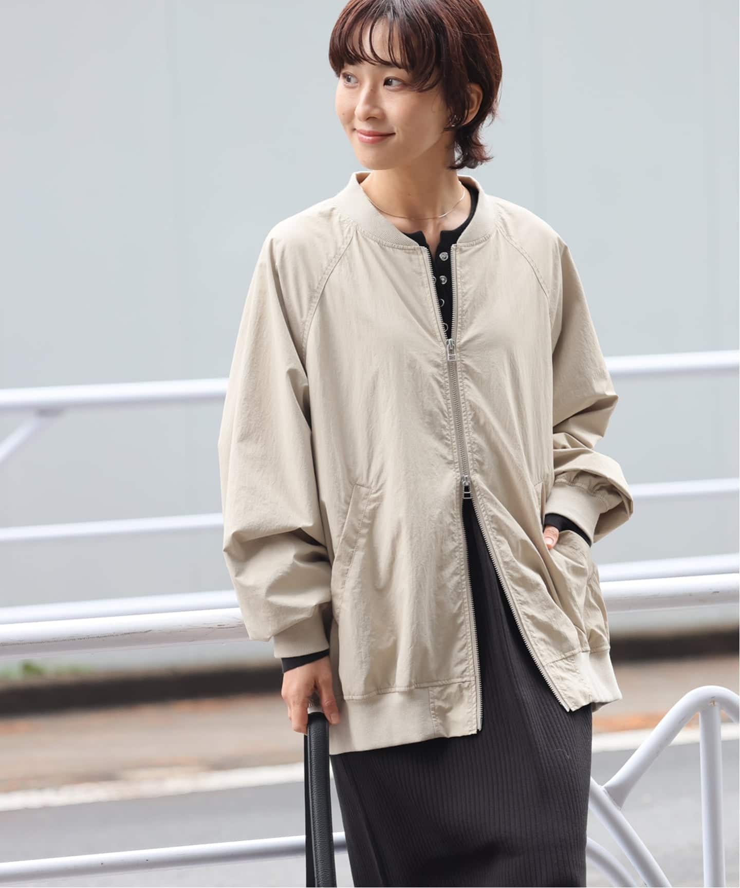 25AW新作］ウォッシャブルナイロンダブルジップMA-1（MA-1