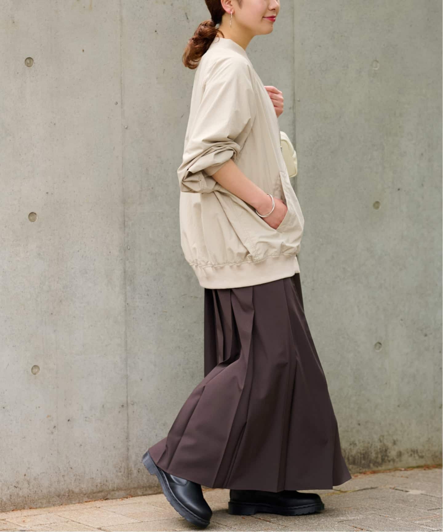 25AW新作］ウォッシャブルナイロンダブルジップMA-1（MA-1