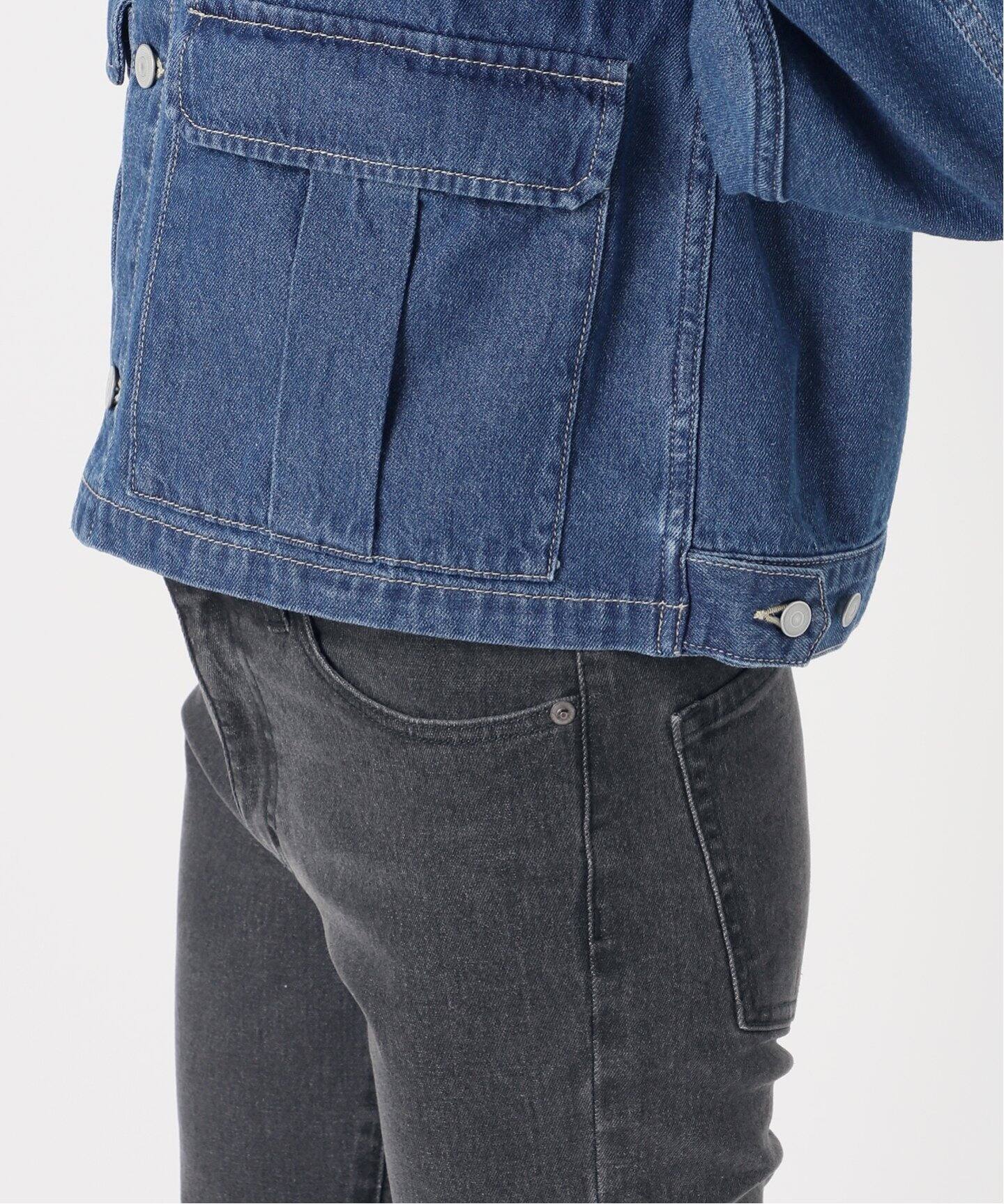 JOURNALSTANDARD relumeノーカラーデニムジャケット 美品 JOURNAL STANDARD relume ノーカラーデニムジャケット