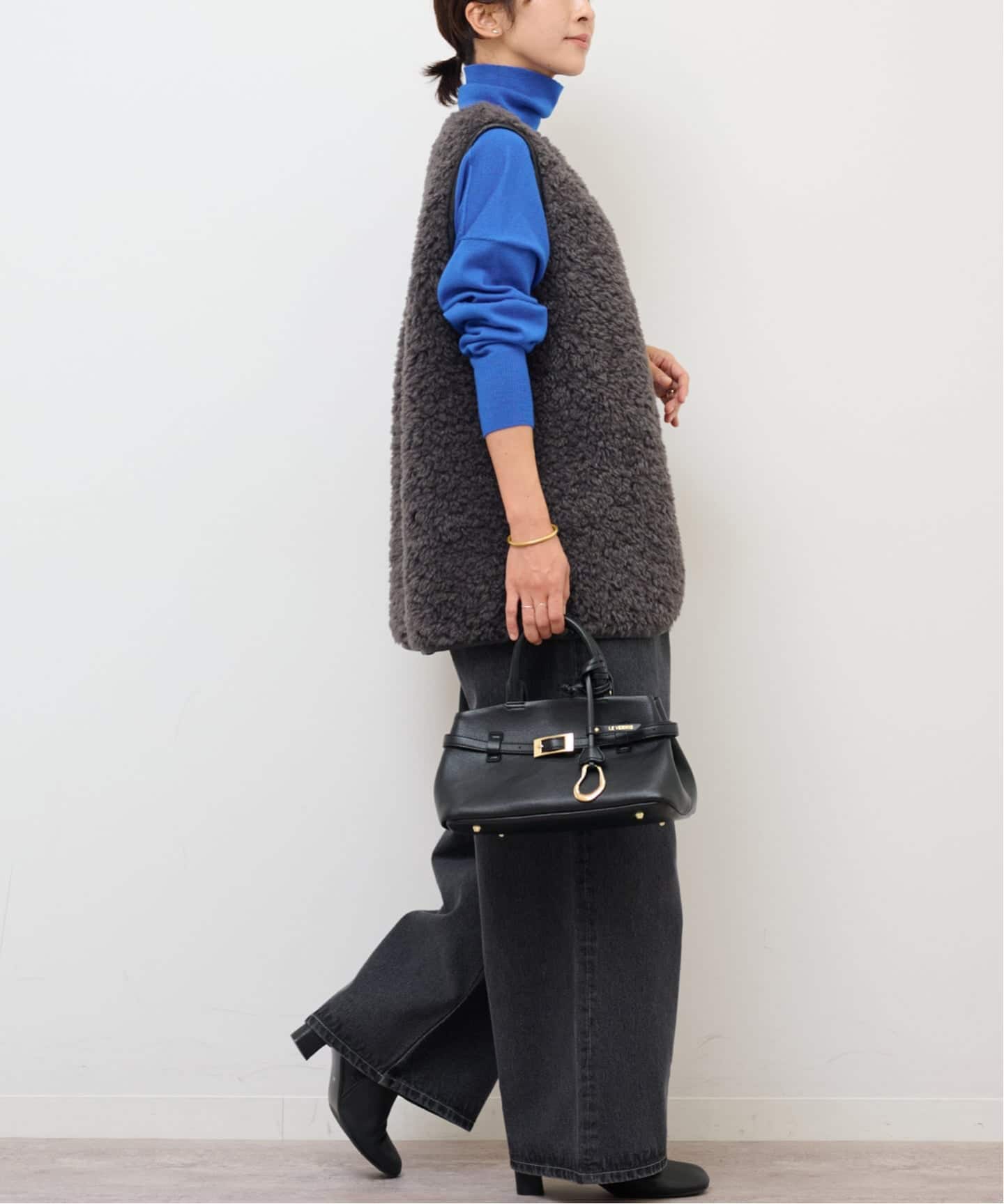 WEB限定追加》シープフェイクファージップベスト（ベスト