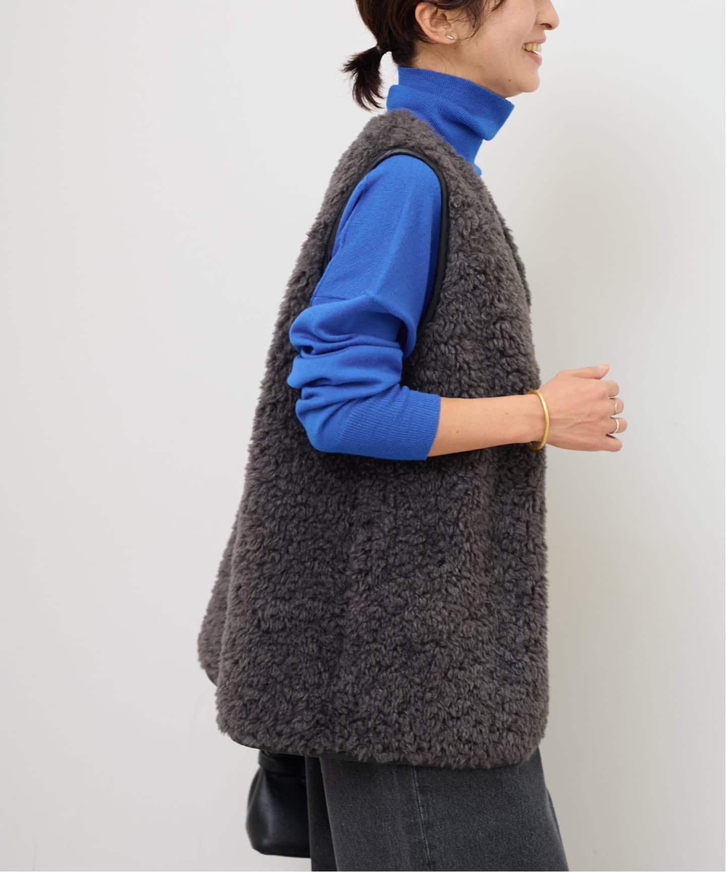 WEB限定追加》シープフェイクファージップベスト（ベスト）｜JOURNAL