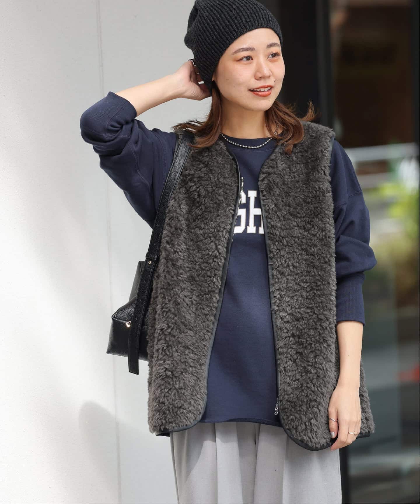 JOURNAL STANDARD relumeシープフェイクファージップベスト WEB限定追加》シープフェイクファージップベスト（ベスト