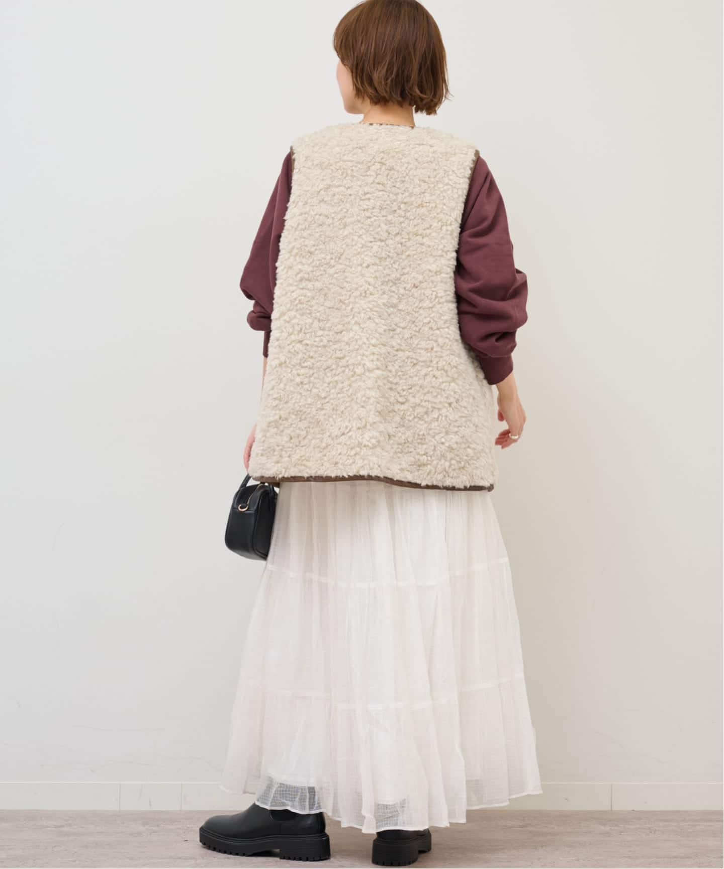 JOURNAL STANDARD relumeシープフェイクファージップベスト JOURNAL STANDARD relume】シープフェイクファージップベスト