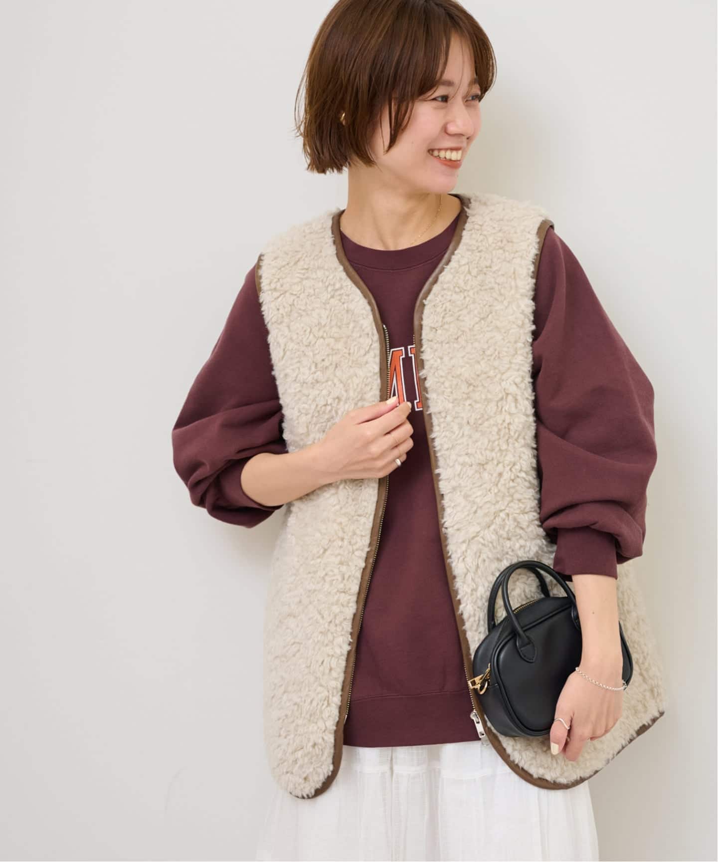 journal standardシープフェイクファージップベスト WEB限定追加》シープフェイクファージップベスト（ベスト）｜JOURNAL