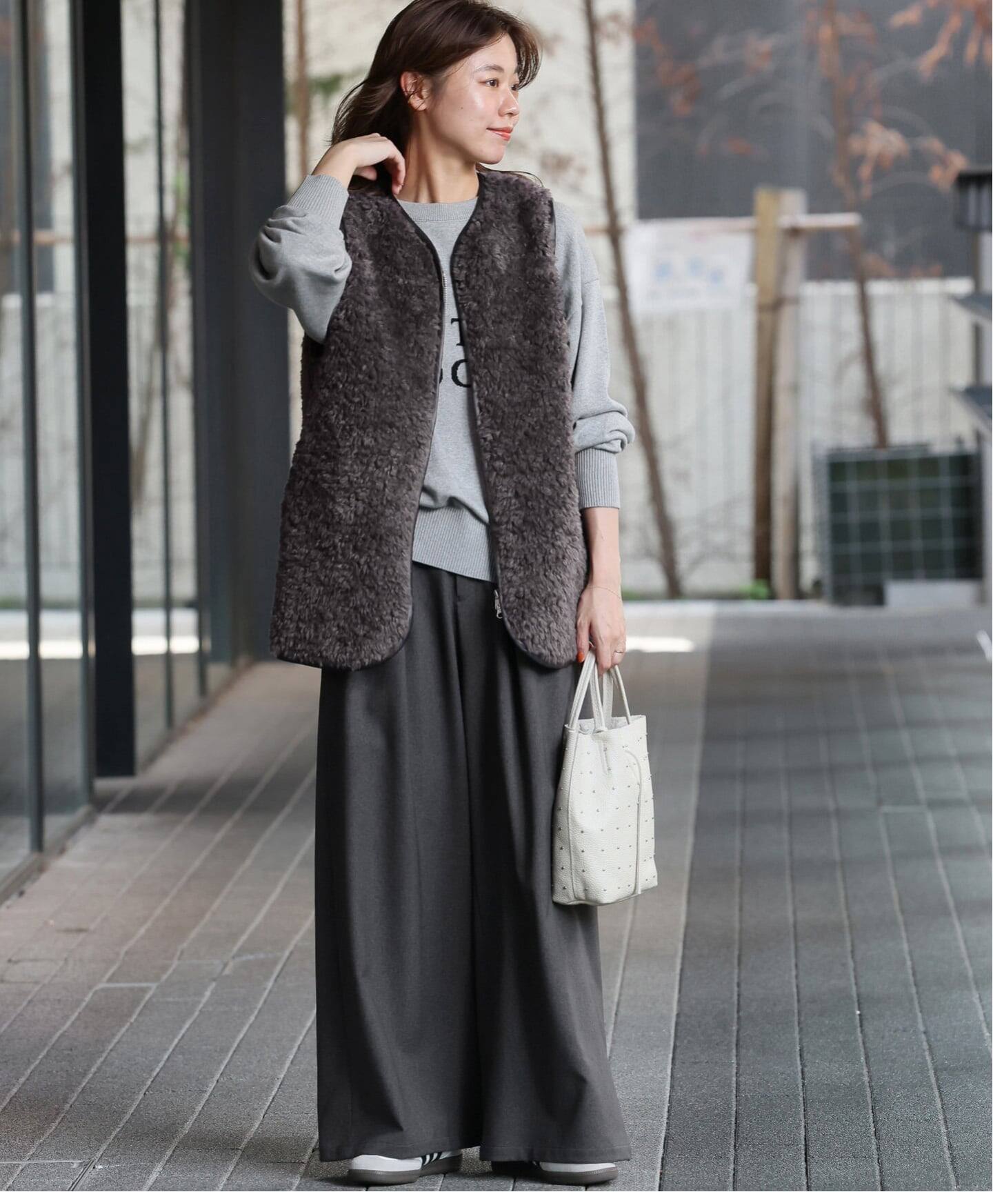 追加2》［25AW新作］シープフェイクファージップベスト（ベスト