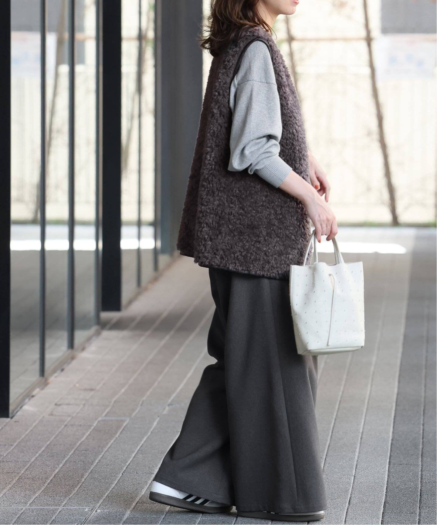 ジャーナルスタンダードレリューム シープフェイクファージップベスト JOURNAL STANDARD relume（ジャーナルスタンダード レリューム