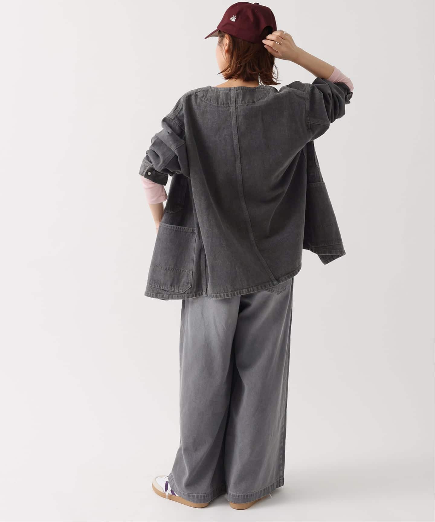レリューム11.5ozデニムブルー カバーオール ジャケット JOURNAL STANDARD relume デニムジャケット gジャン 「追加 / 新