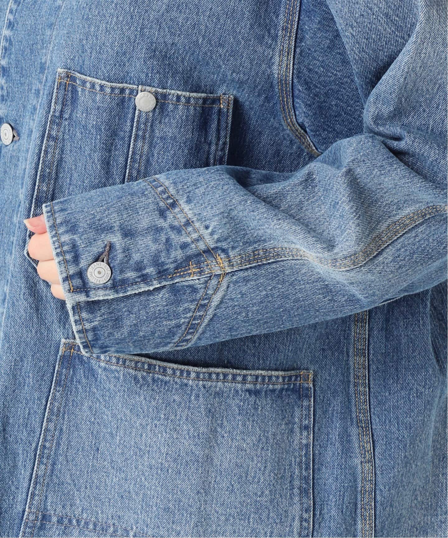 レリューム11.5ozデニムブルー カバーオール ジャケット JOURNAL STANDARD relume｜《追加》11.5ozデニムカバーオール