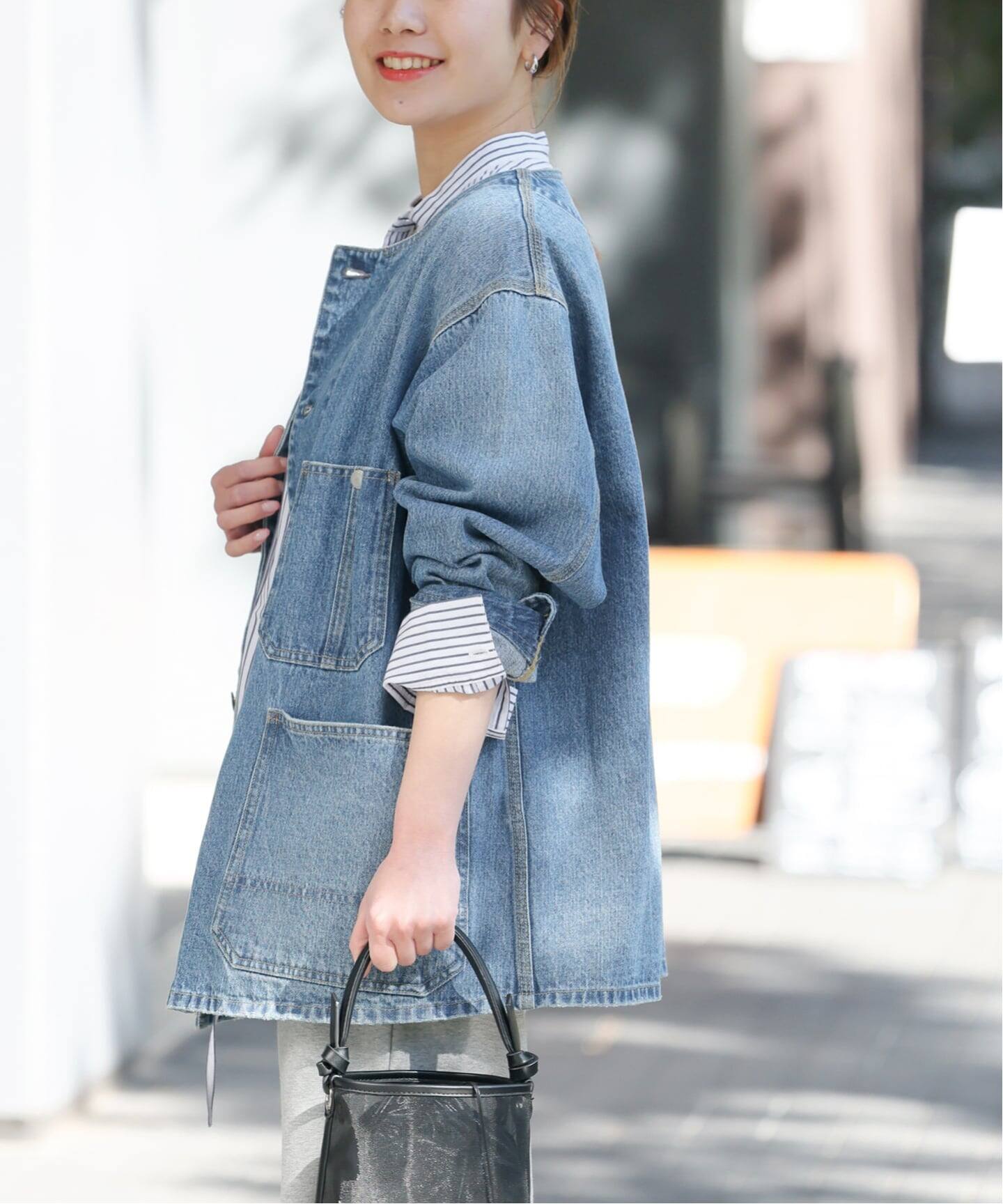 レリューム11.5ozデニムブルー カバーオール ジャケット ジャーナルスタンダード レリューム JOURNAL STANDARD relume 《追加