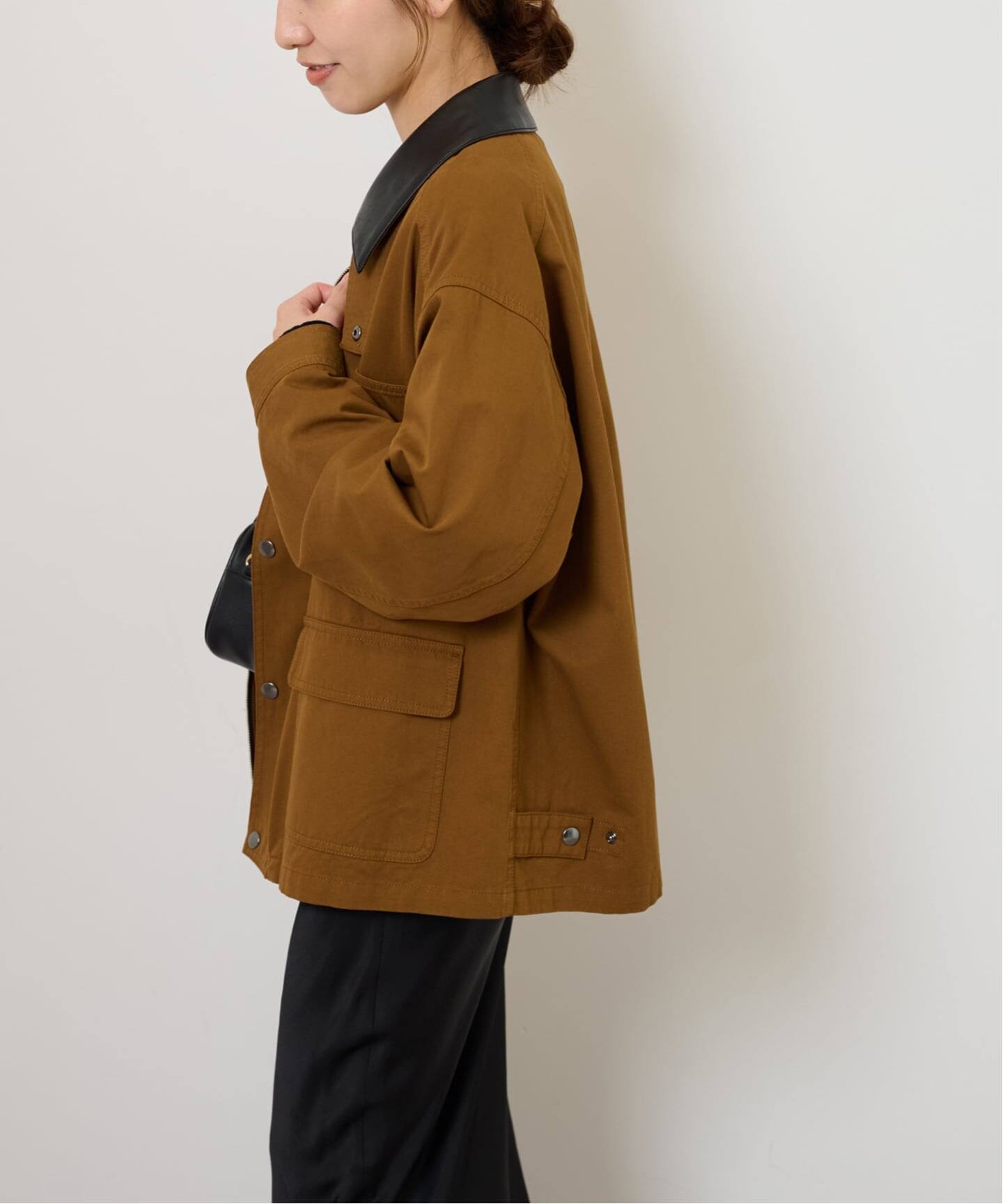 【RENA x relume】カバーオールブルゾン　ブラウン ジャーナルスタンダード レリューム JOURNAL STANDARD relume