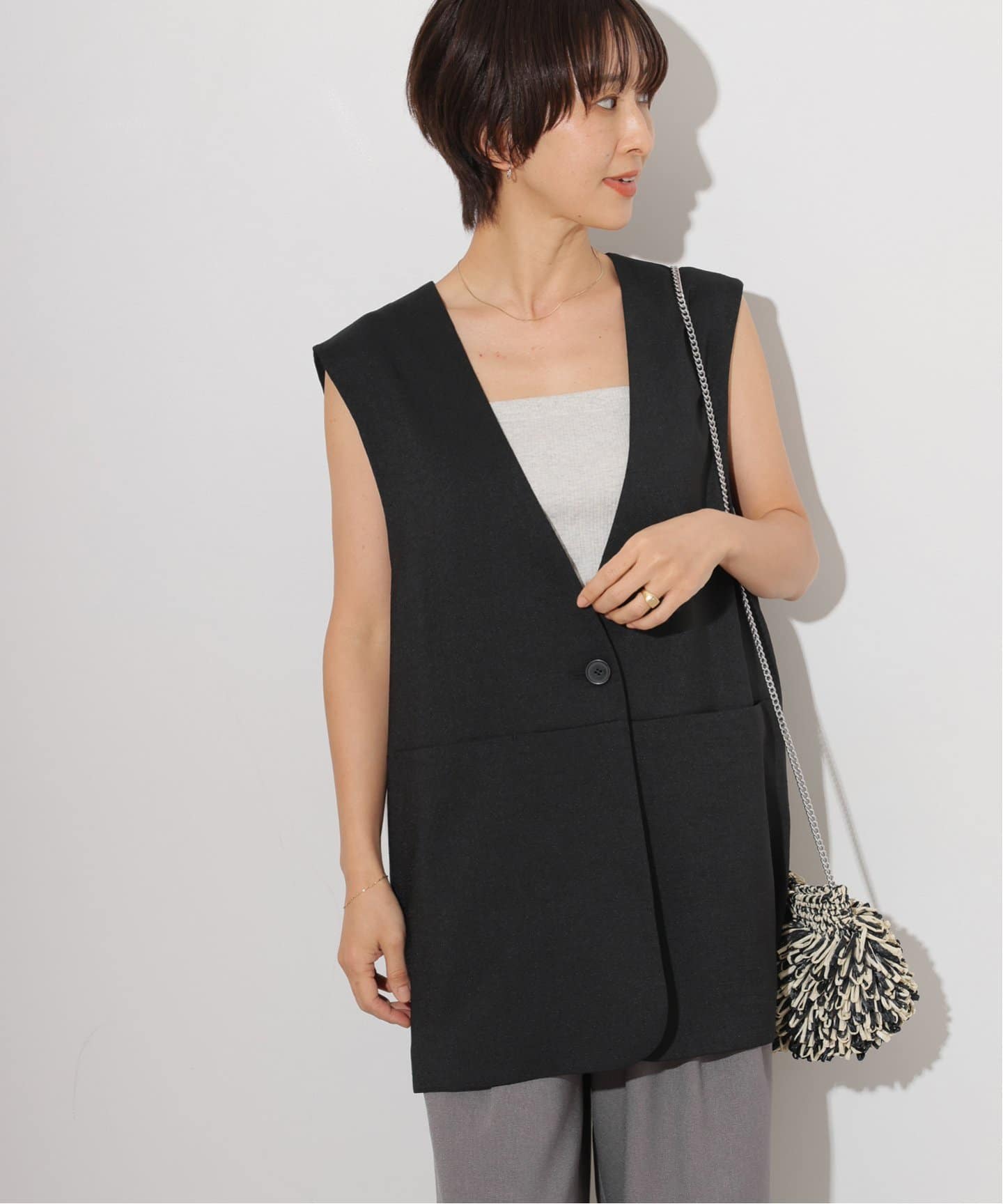 JOURNAL STANDARD relume ノーカラージレ 追加2》ノーカラージレ（ジレ）｜JOURNAL STANDARD relume