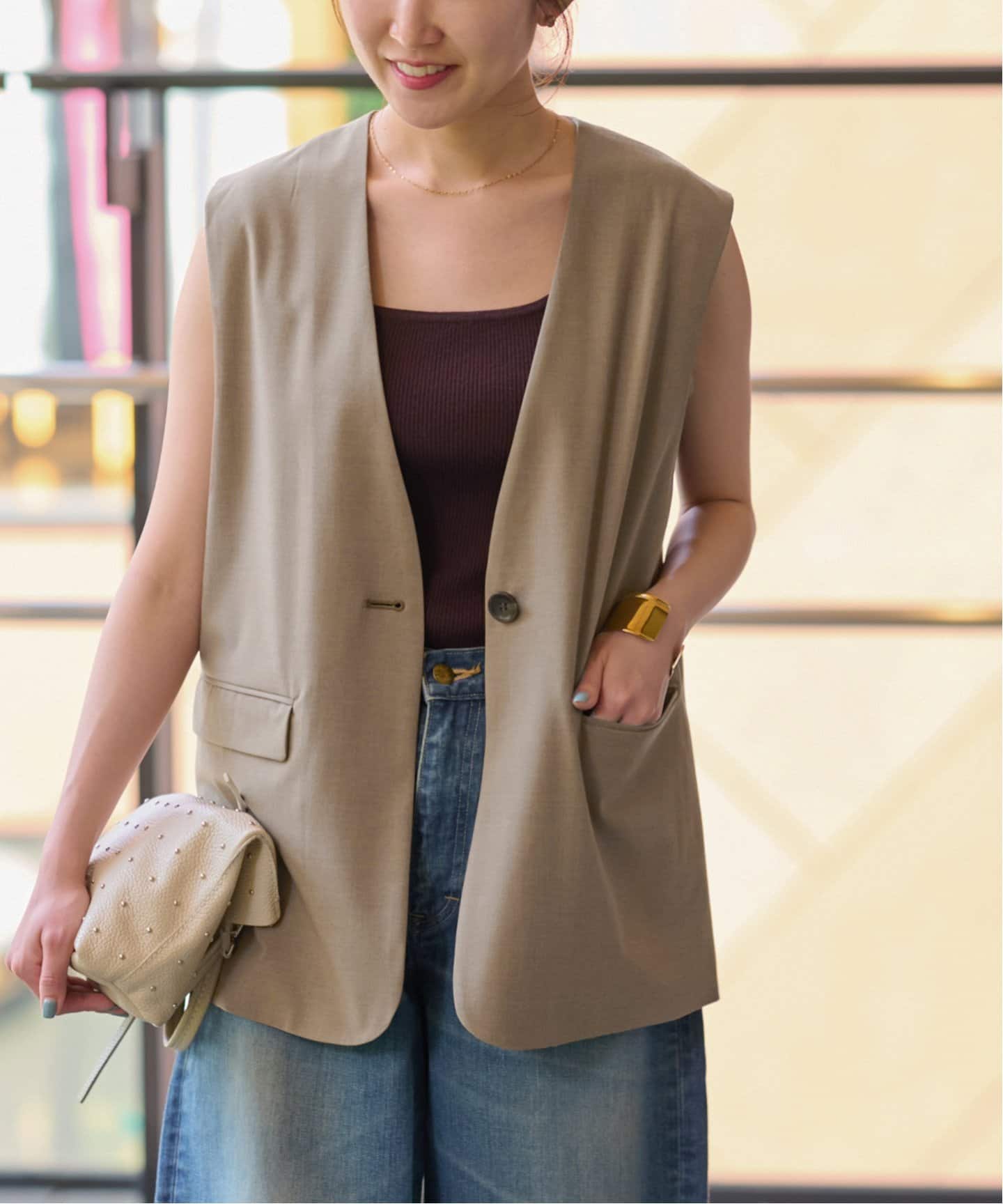 25AW新作］フラップポケットノーカラージレ（ジレ）｜JOURNAL STANDARD