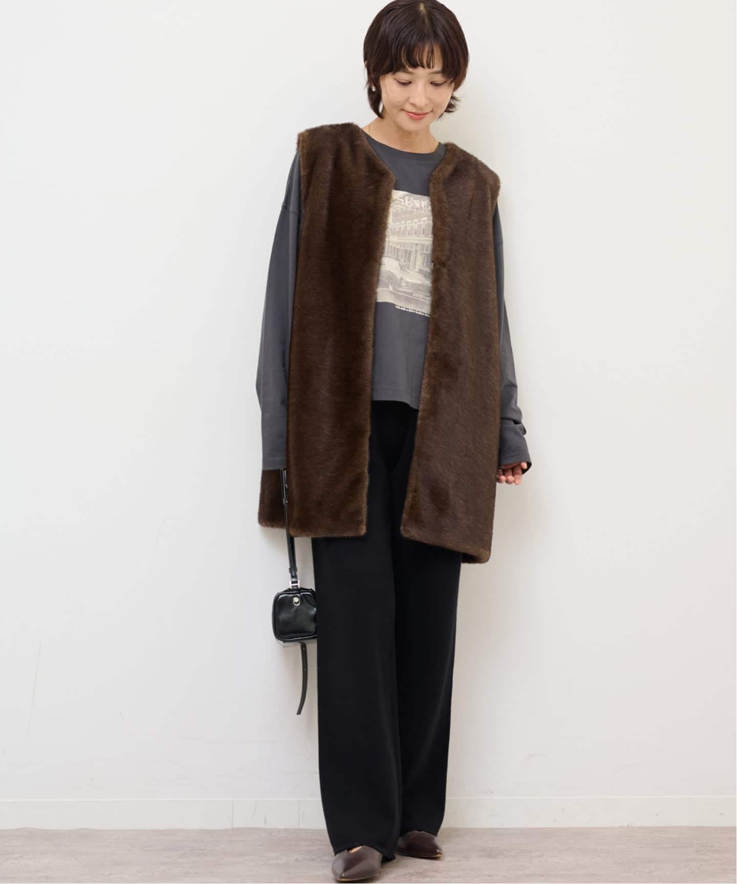 美品JOURNAL STANDARD relume ボアベスト　ブラウン　今期 ファーベスト（ベスト）｜JOURNAL STANDARD relume（ジャーナル