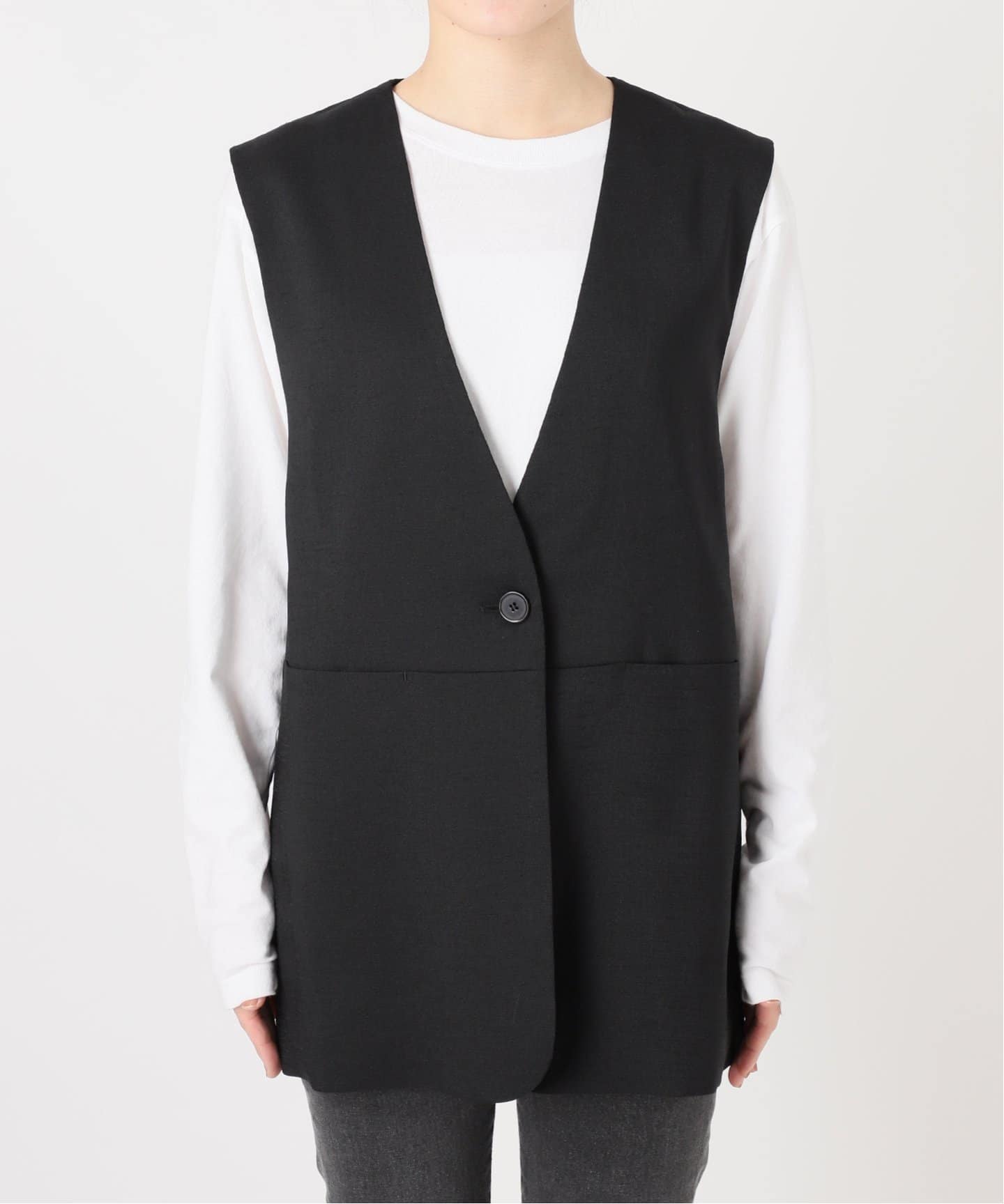 JOURNAL STANDARD relume ノーカラージレ 追加4》ノーカラージレ（ジレ）｜JOURNAL STANDARD relume
