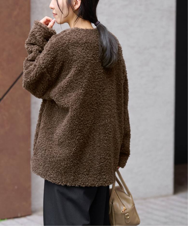 ボアカラーレスジャケット（ボア・フリース）｜JOURNAL STANDARD  