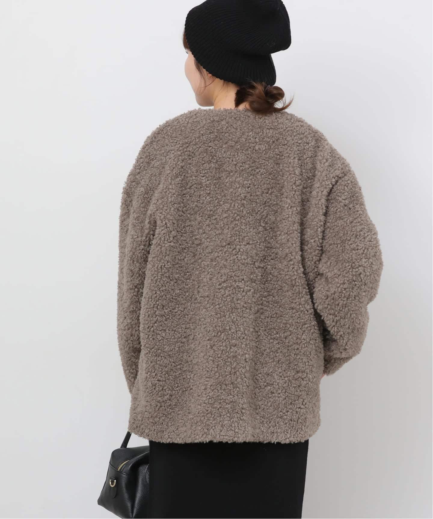 追加》ボアカラーレスジャケット（ボア・フリース）｜JOURNAL STANDARD