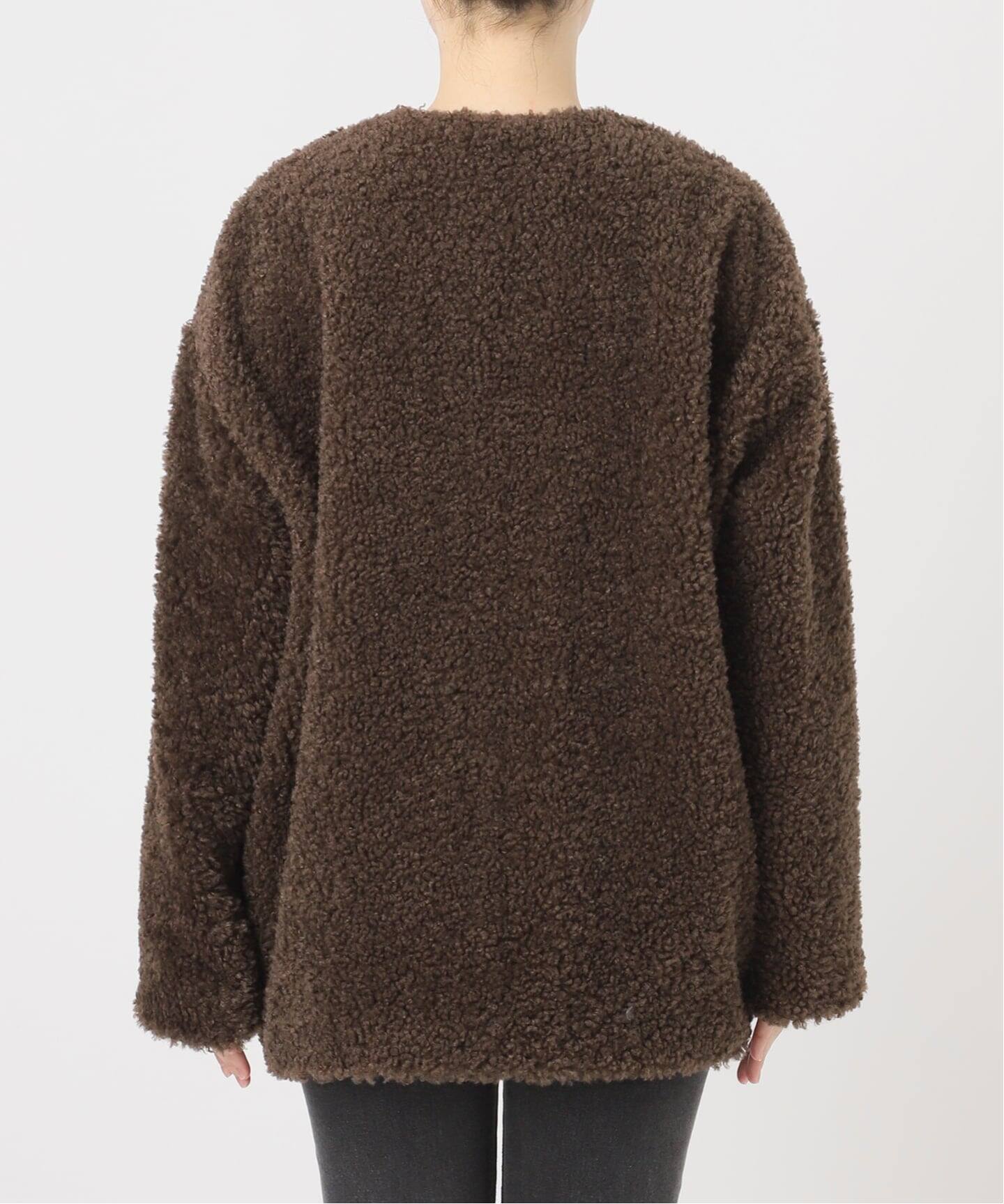 追加》ボアカラーレスジャケット（ボア・フリース）｜JOURNAL STANDARD