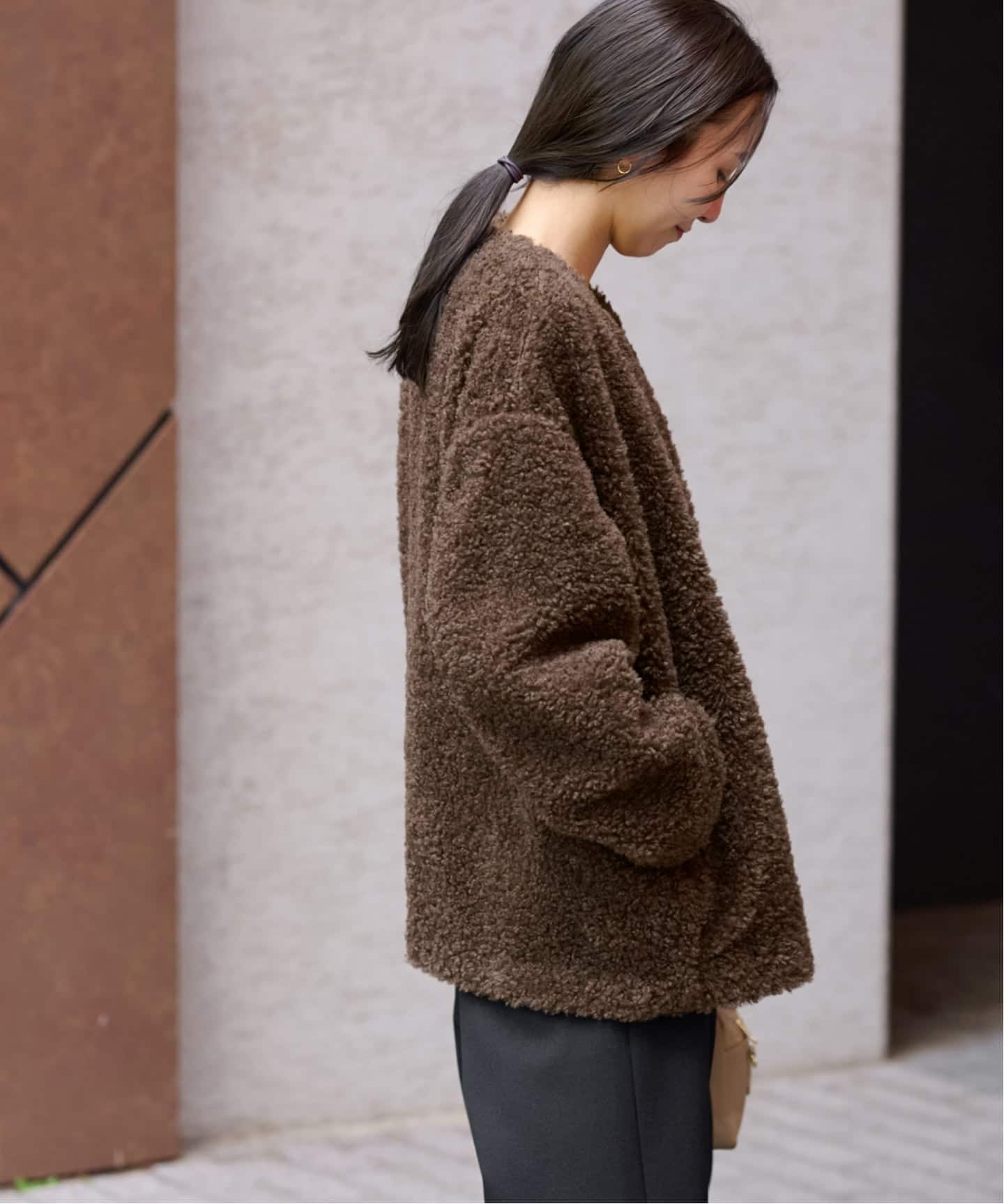 WEB限定追加2》ボアカラーレスジャケット（ボア・フリース）｜JOURNAL