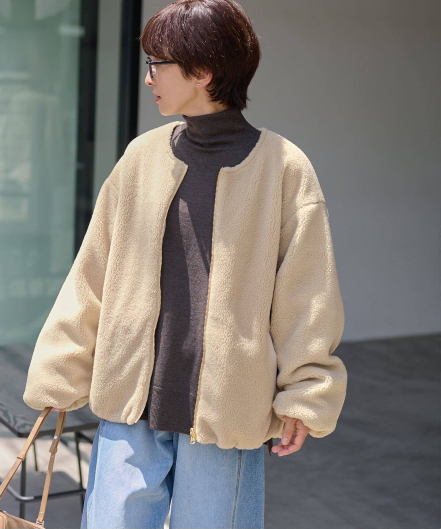WEB限定》リバーシブルボアブルゾン（ボア・フリース）｜JOURNAL 
