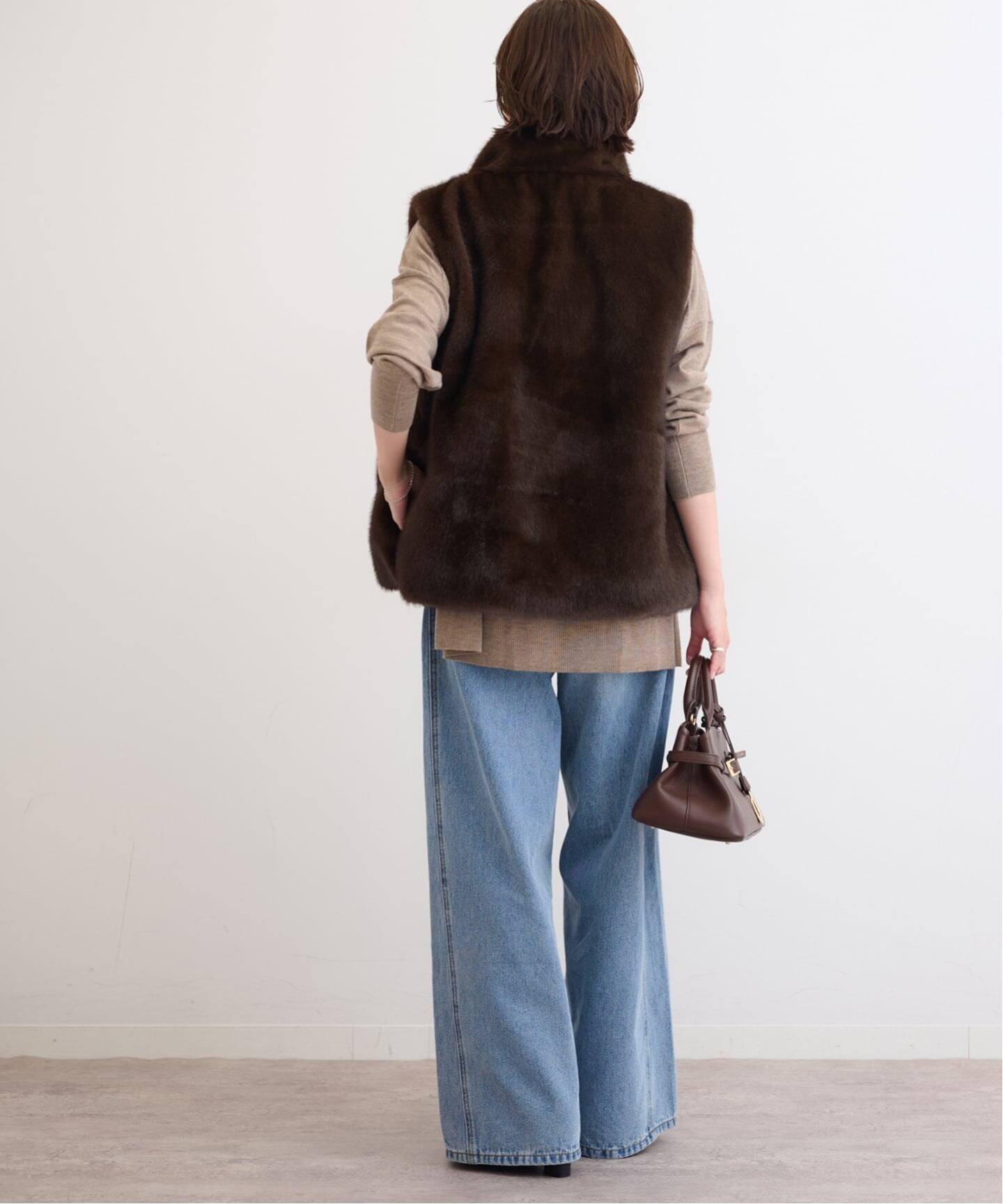 JOURNAL STANDARD エコファーベスト ロングジレ JOURNAL STANDARD ジャーナルスタンダード エコファーベスト