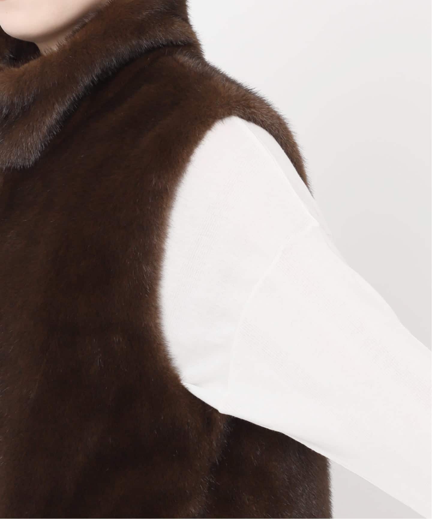 スタンドカラー　ファーベスト　JOURNALSTANDARDrelume スタンドカラーファーベスト（ベスト）｜JOURNAL STANDARD relume