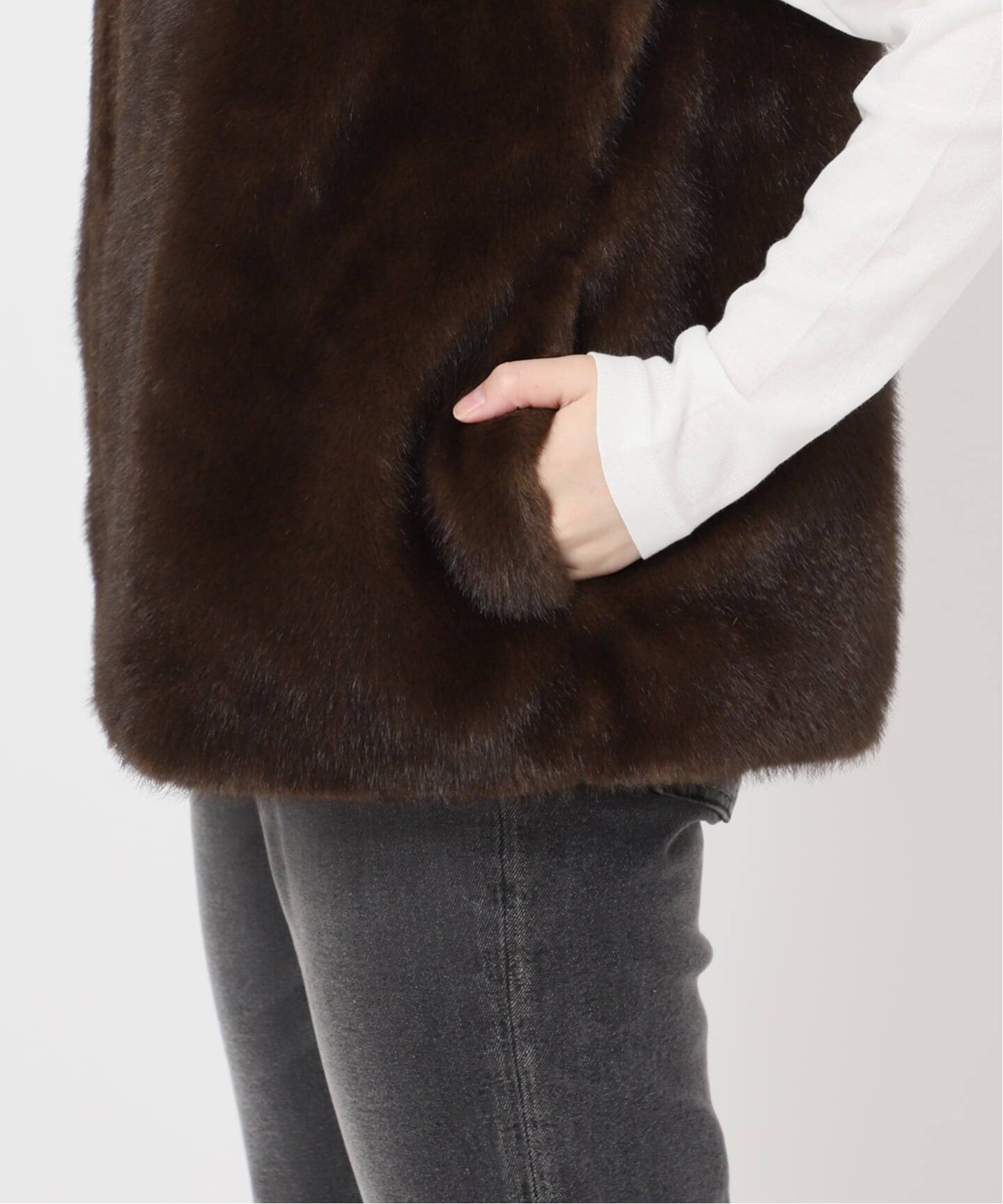 スタンドカラー　ファーベスト　JOURNALSTANDARDrelume ジャーナルスタンダード レリューム JOURNAL STANDARD relume 《追加